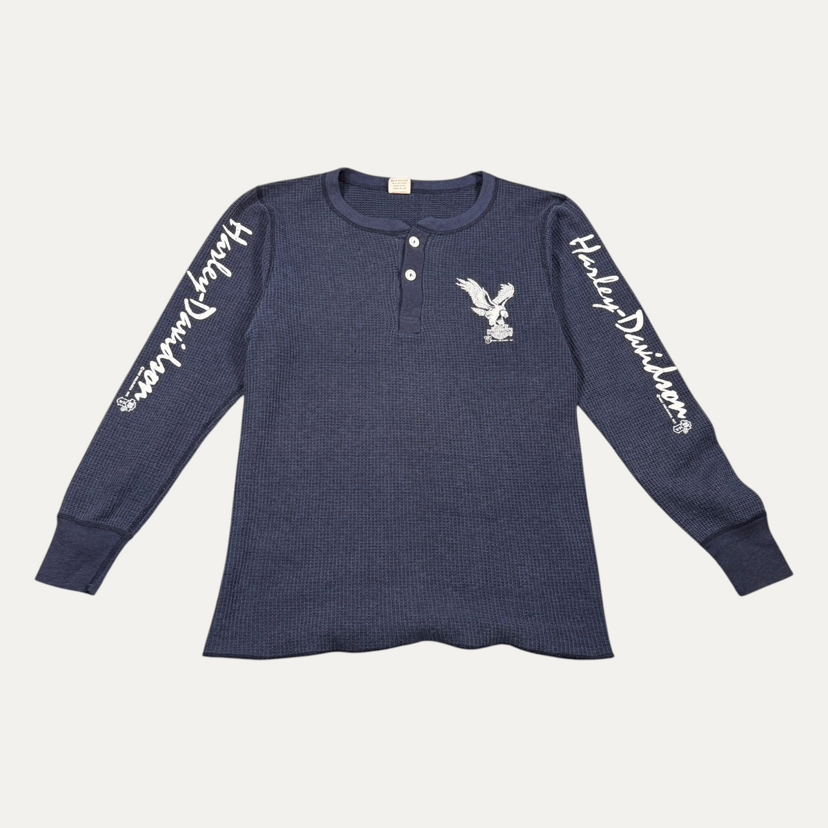 Vintage blue harley Thermal Longsleeve