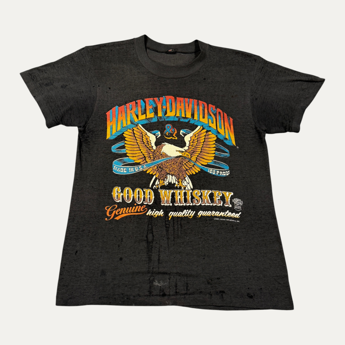 Vintage Harley Eagle 100 Proof
