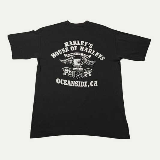 Vintage 1982 God Created Harley Davidson T-Shirt