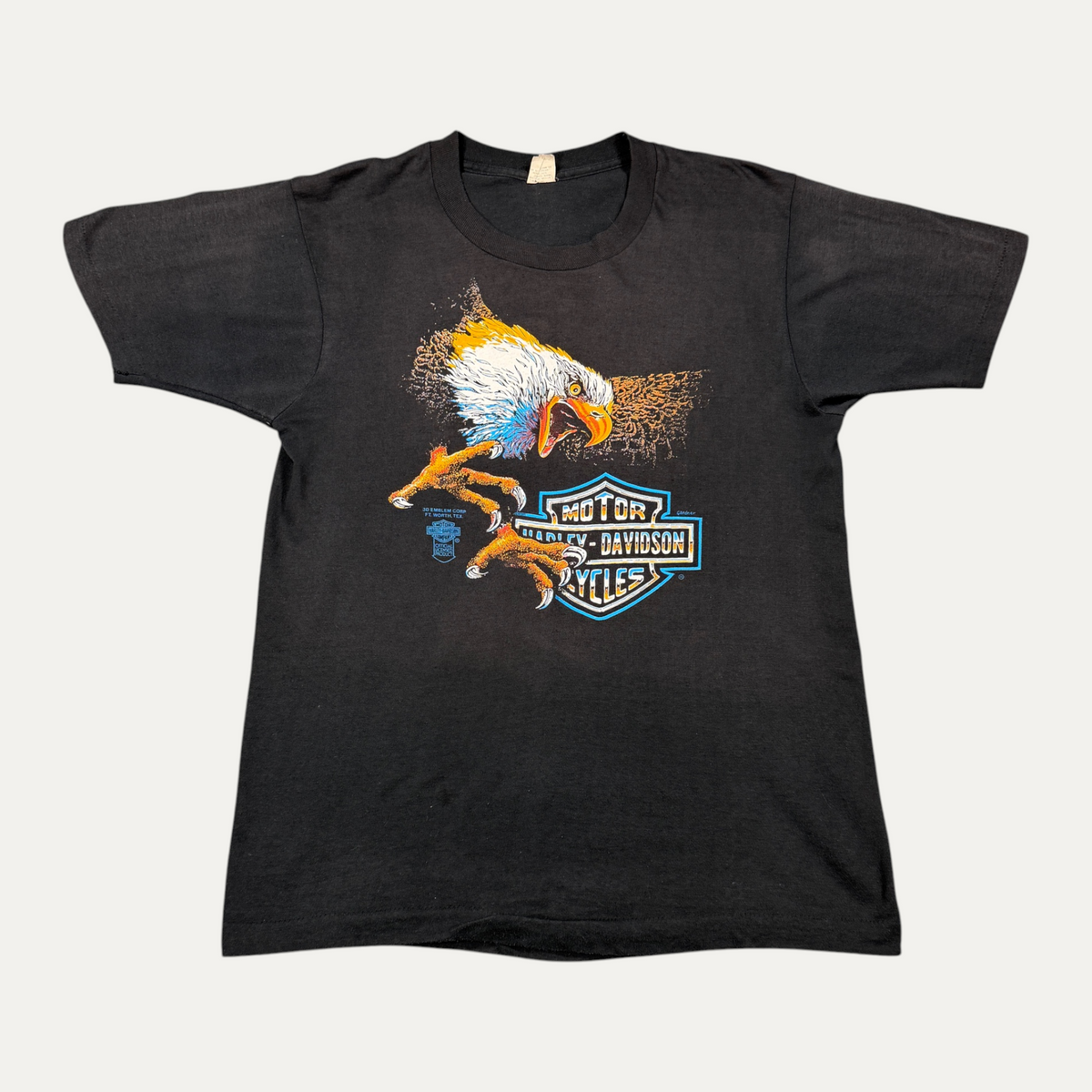 Vintage 80’s Harley Davidson 3D Emblem T-Shirt