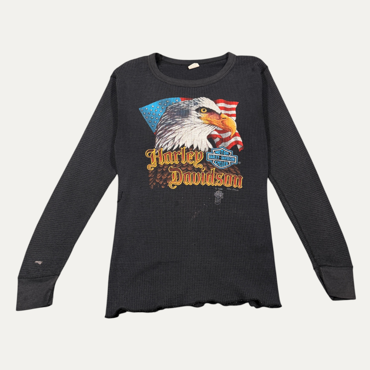 VIntage 80’s Harley Davidson American Flag Thermal