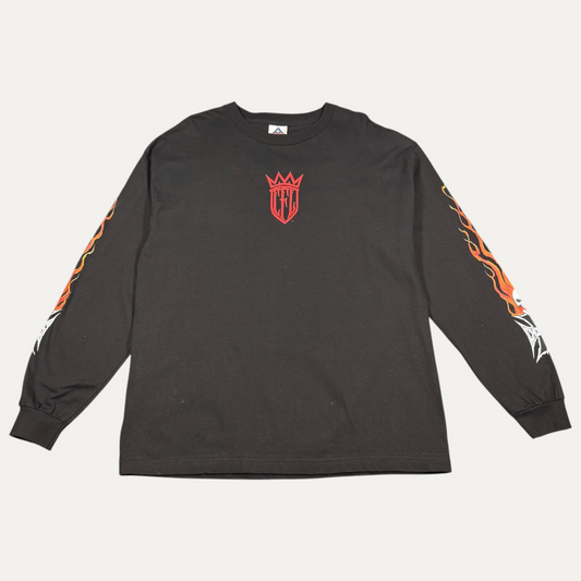 West Coast Choppers CFL Skeleton Flame Long Sleeve