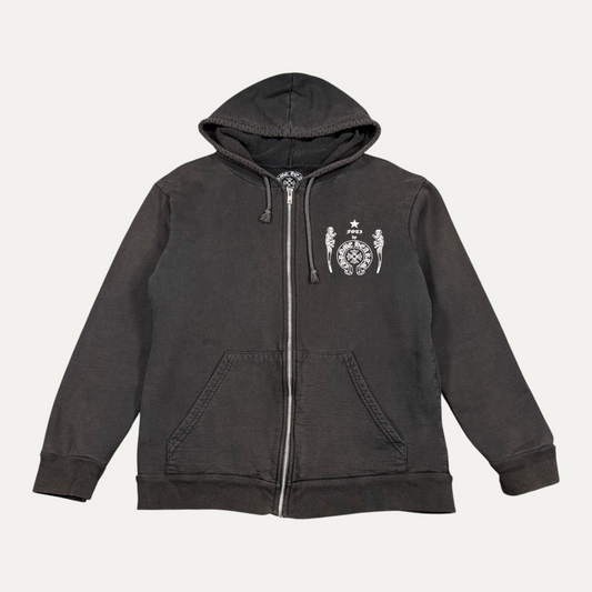 Chrome Hearts Foti Thermal Skeleton Zip-Up Hoodie