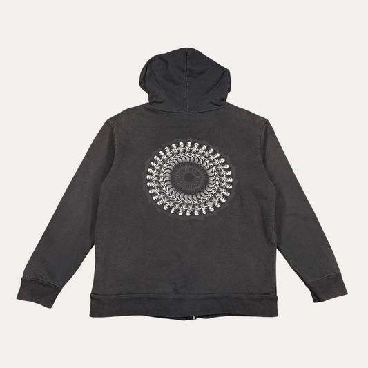 Chrome Hearts Foti Thermal Skeleton Zip-Up Hoodie