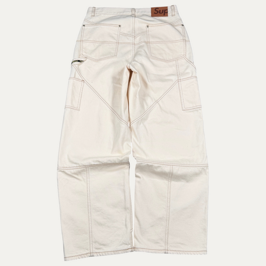 Supreme Contrast Stitch Double Knee Painter Pants