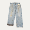 Carhartt Distressed Flannel Lined Denim Jeans