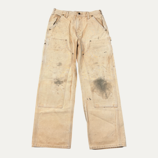 Carhartt Tan Oil Stained Double Knee Pants