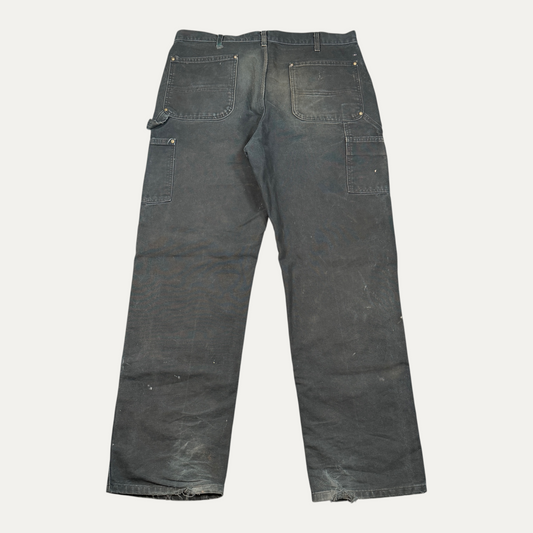 Carhartt Distressed Black Double Knee Pants