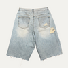 Protocol Index Distressed Denim Shorts