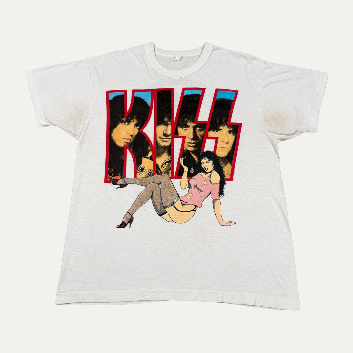 Vintage 1987 Kiss Crazy Nights Tour T-Shirt