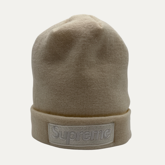 Supreme Box Logo Beanie Cream
