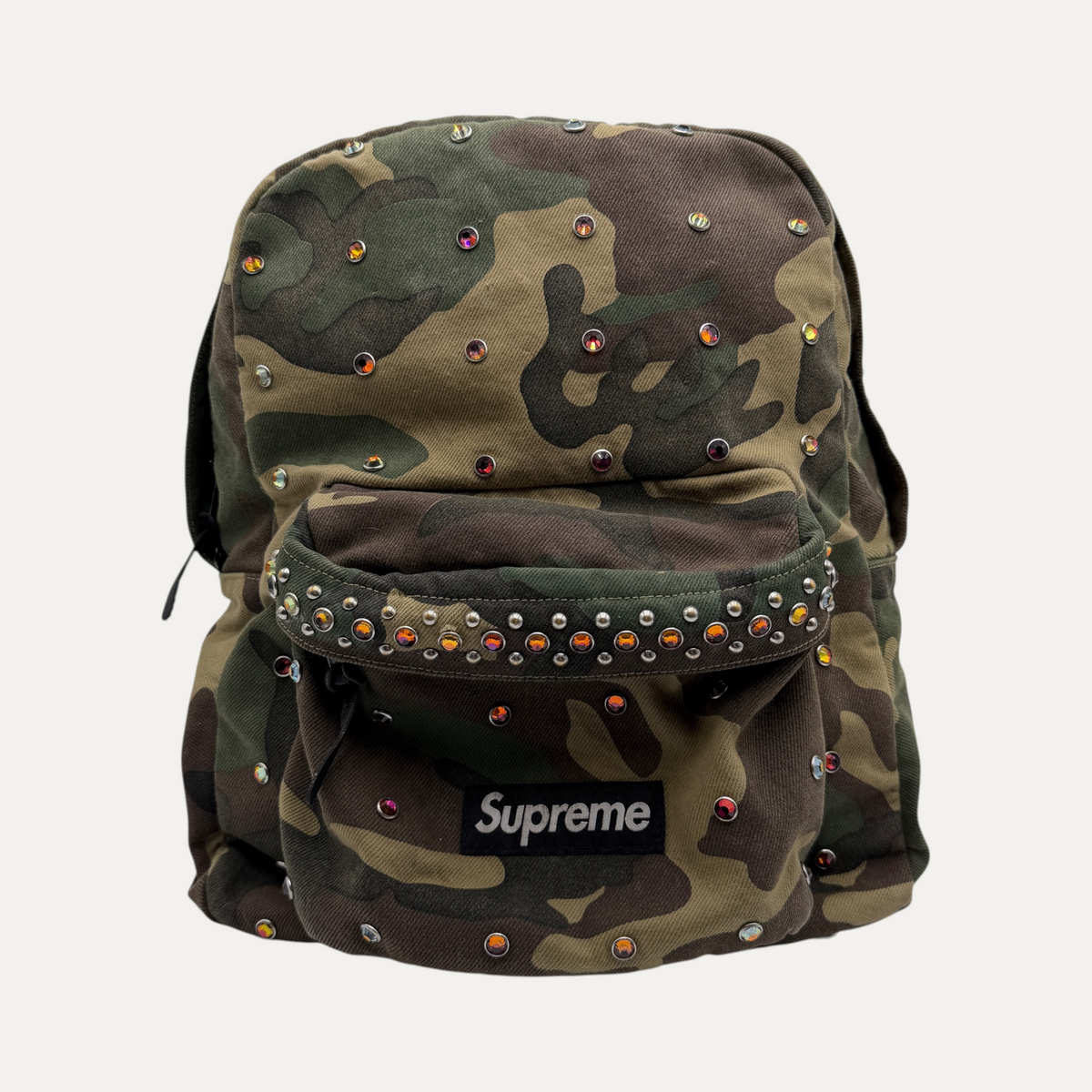 Supreme X B.B. Simon Camo Denim Backpack