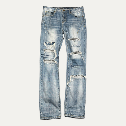 Number (n)ine Distressed Blue Jeans