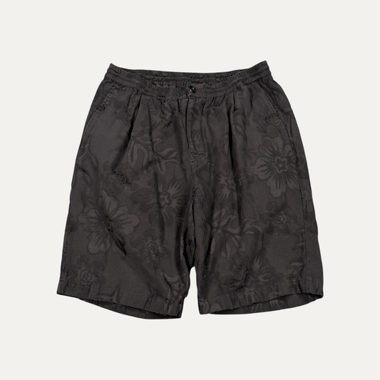 Stussy Black Floral Emboss Board Shorts