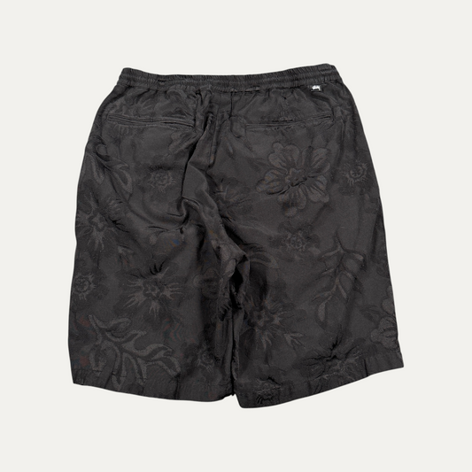 Stussy Black Floral Emboss Board Shorts