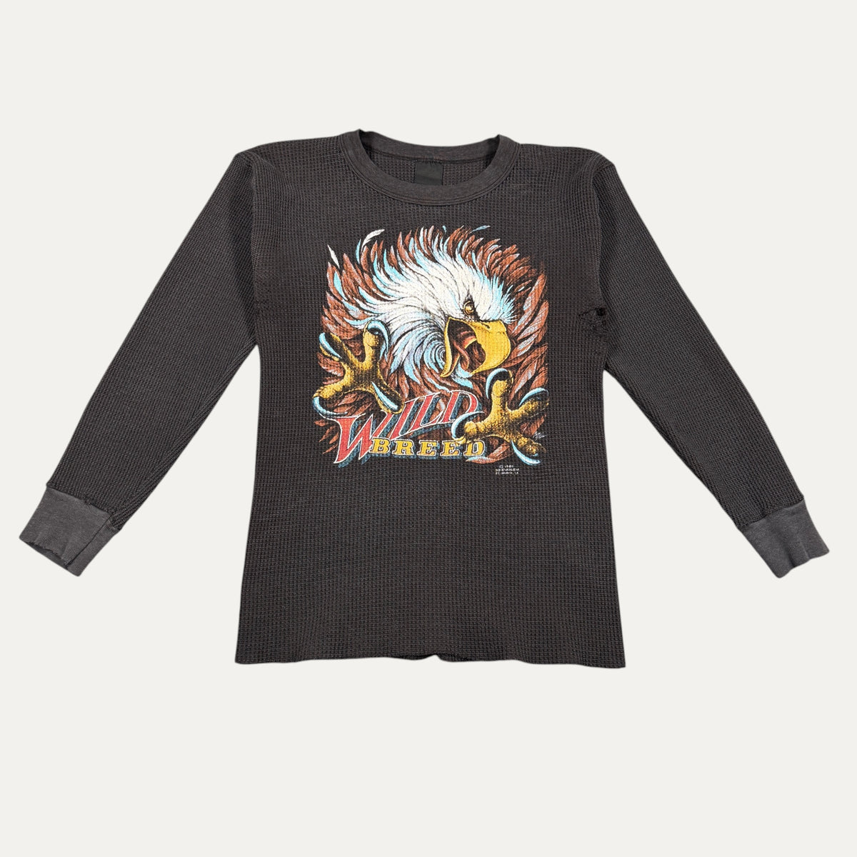 Vintage 1980's Harley Davidson Wild Breed Thermal Longsleeve T-Shirt