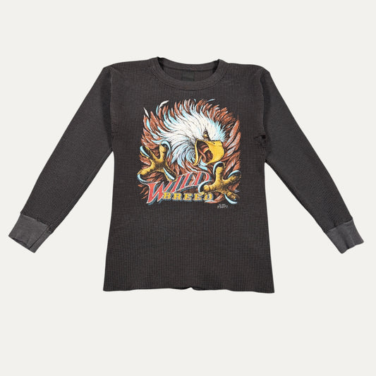 Vintage 1980's Harley Davidson Wild Breed Thermal Longsleeve T-Shirt