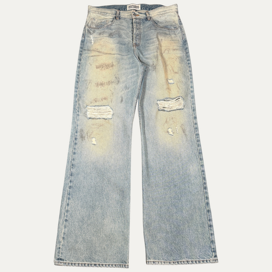 Satoshi Jeans Distressed Blue Jeans