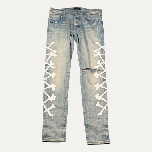 Amiri Bone Light Blue Jeans