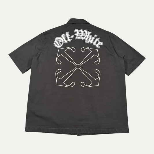 Off-white Back Logo Button Up