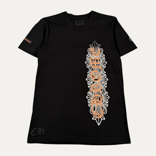 Chrome Hearts Floral Vertical Cross T-Shirt