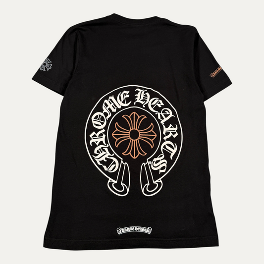 Chrome Hearts Floral Vertical Cross T-Shirt