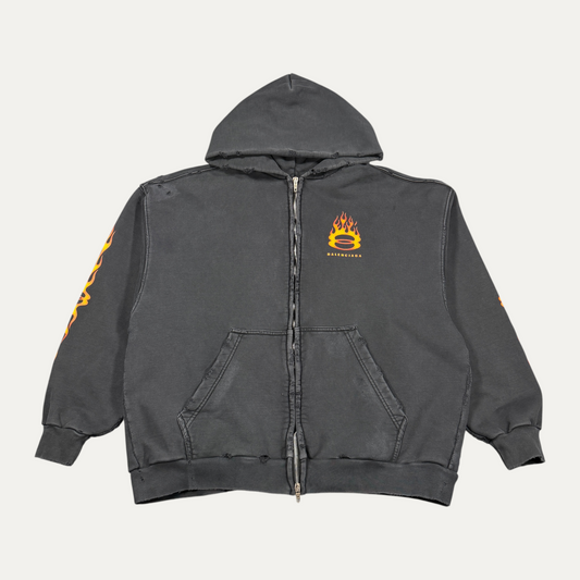 Balenciaga Flaming Unity Logo Zip Up