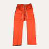 Rick Owens Orange Creatch Drop Crotch Cargos