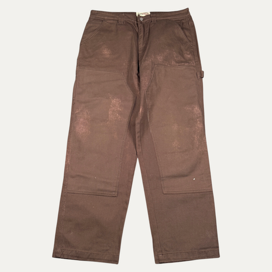 Vintage Brown Stussy  Double Knees