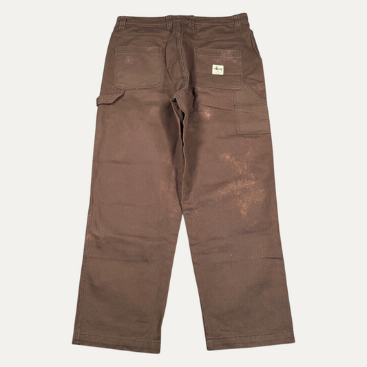Vintage Brown Stussy  Double Knees