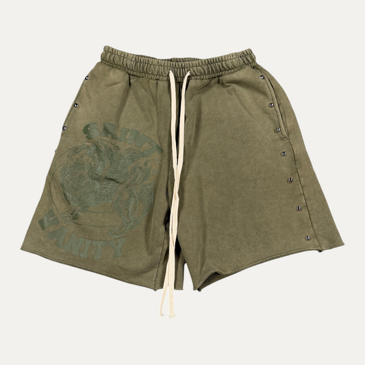 Saint Vanity Green Shorts