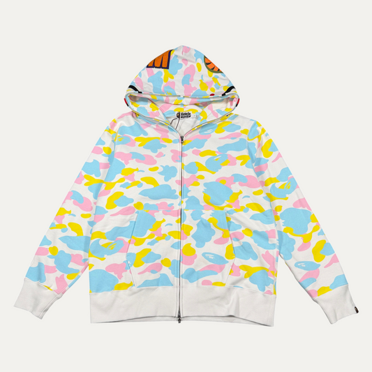 Bape Multi Color Camo Full Zip Up (Copy)