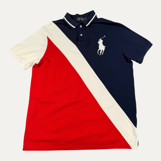 Vintage Red White And Blue Polo