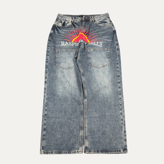 Raspberry Hills Sun Graphic Jeans