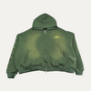 HMDD Rhinestone Sleeve Zip Up Hoodie