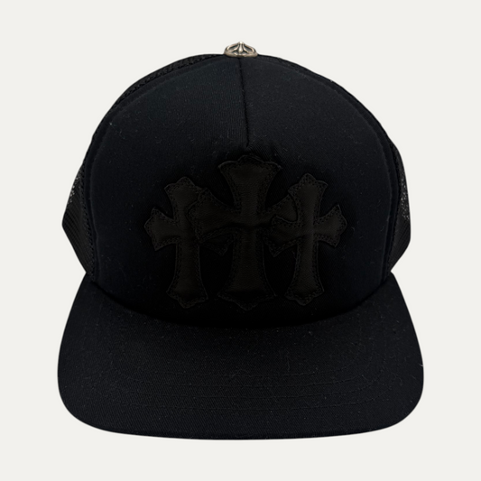 Chrome Hearts Triple Cross Cemetery Trucker Hat