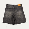 HMDD Shorts Black Rhinestones On Black Denim