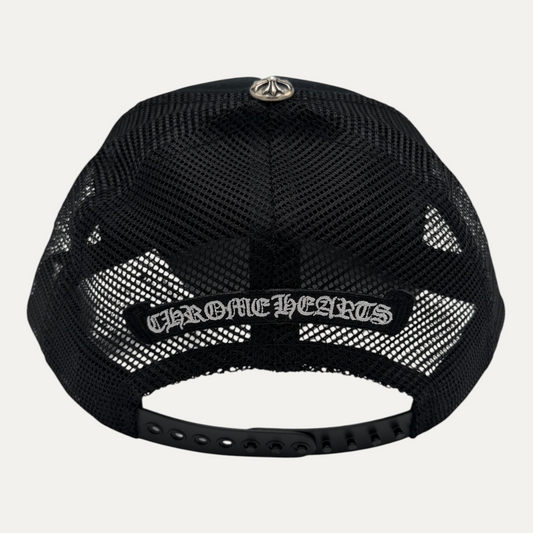 Chrome Hearts Fur Triple Cross Cemetery Trucker Hat