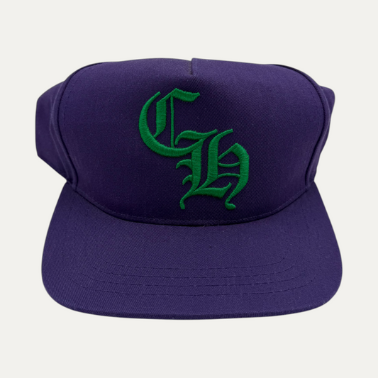 Chrome Hearts CH Embroidered Purple Hat