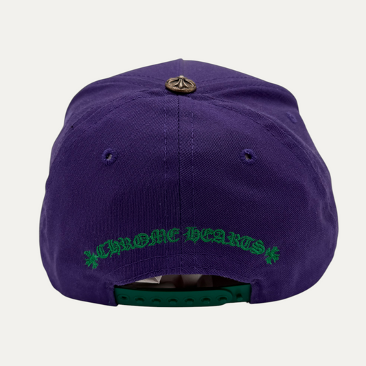 Chrome Hearts CH Embroidered Purple Hat