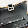 Balenciaga Hourglass Leopard-Print Faux Fur Shoulder Bag