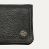 Chrome Hearts 2 Zip Cross Button Leather Wallet