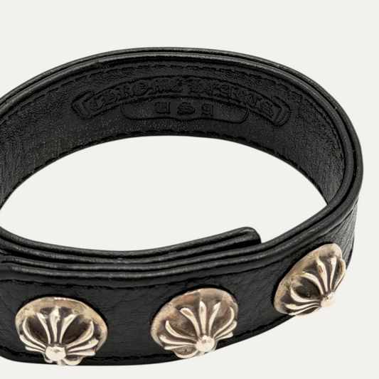 Chrome Hearts 3 Cross Ball Bangle Bracelet