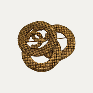 Chanel Gold Plated Brooch Pin