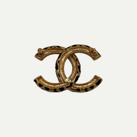 Chanel CC Leopard Brooch
