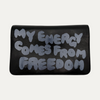 Comme Des Garcons My Energy Comes From Freedom Message Wallet