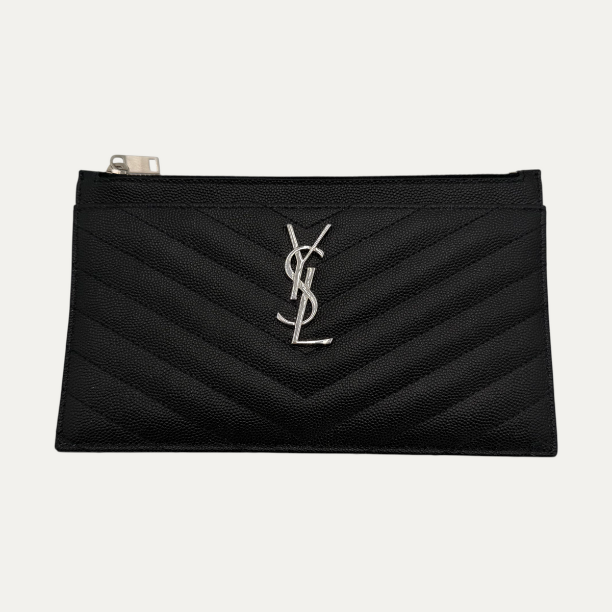Saint Laurent Matelasse Leather Pouch