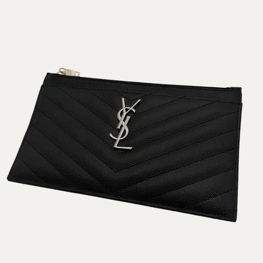 Saint Laurent Matelasse Leather Pouch