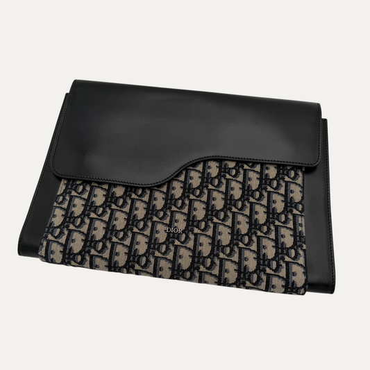 Christian Dior Oblique Jacquard Pouch Clutch