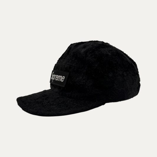Supreme GOODENOUGH Black Faux Fur Camp Hat